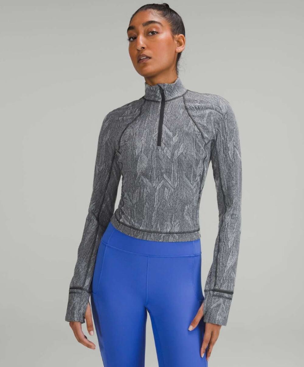 Lululemon Its Rulu Run Cropped Half Zip